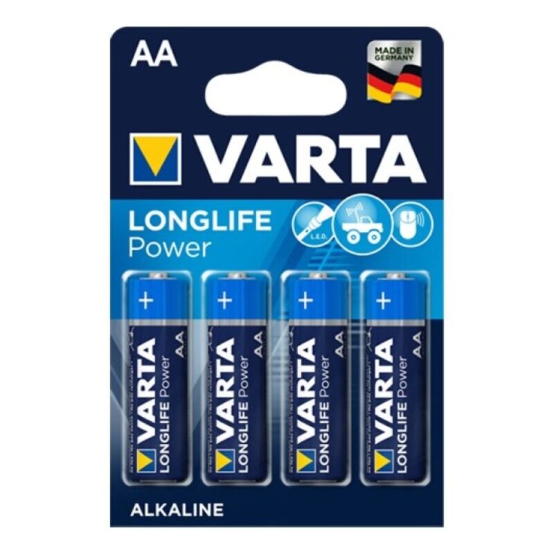 Batterie Alcaline AA Varta Longlife Power — LR6, 4 Unità