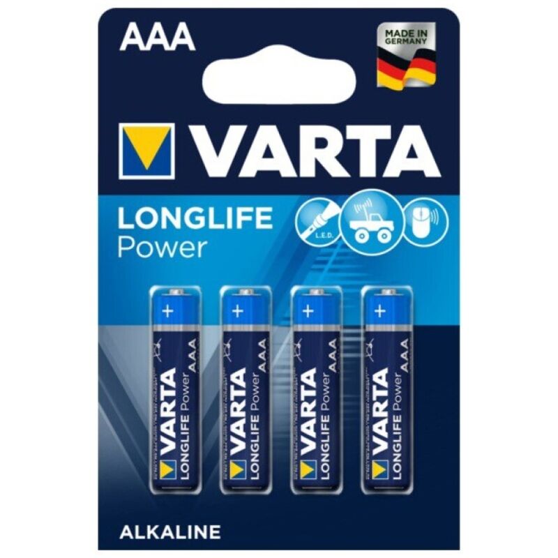 Batterie Alcaline AAA Varta Longlife Power — 4 Unità