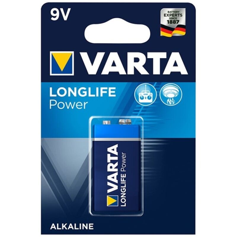 Batteria Alcalina 9V Varta Longlife Power — 1 Unità