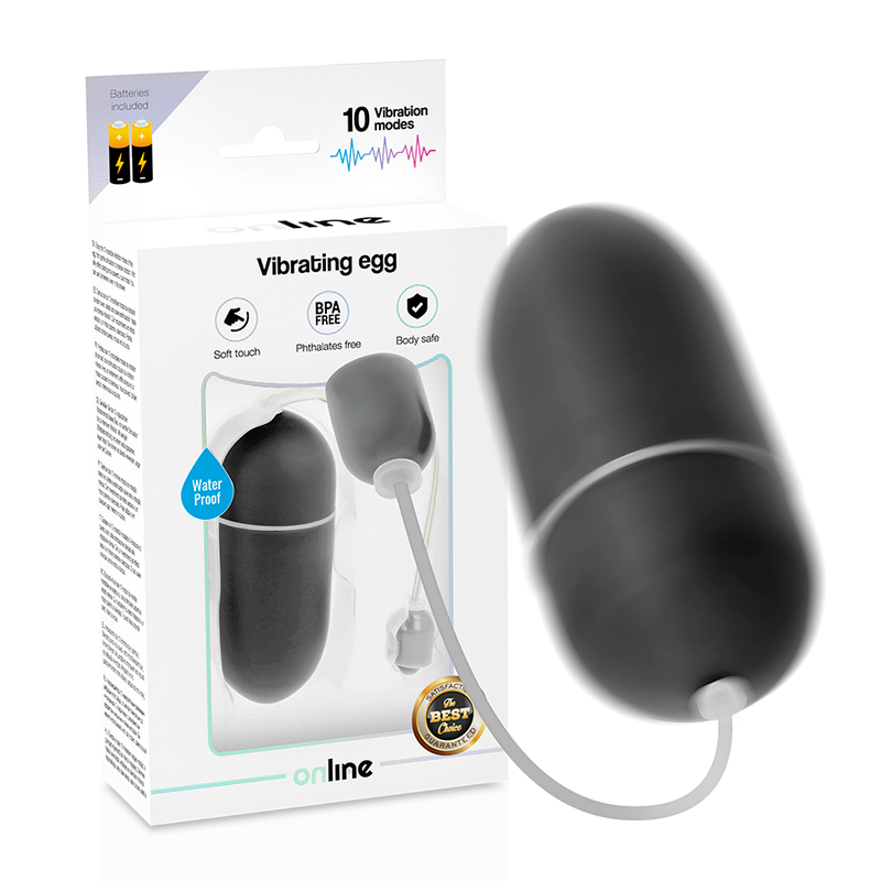 Uovo Vibrante 10 Modalità Online — Silicone, Impermeabile