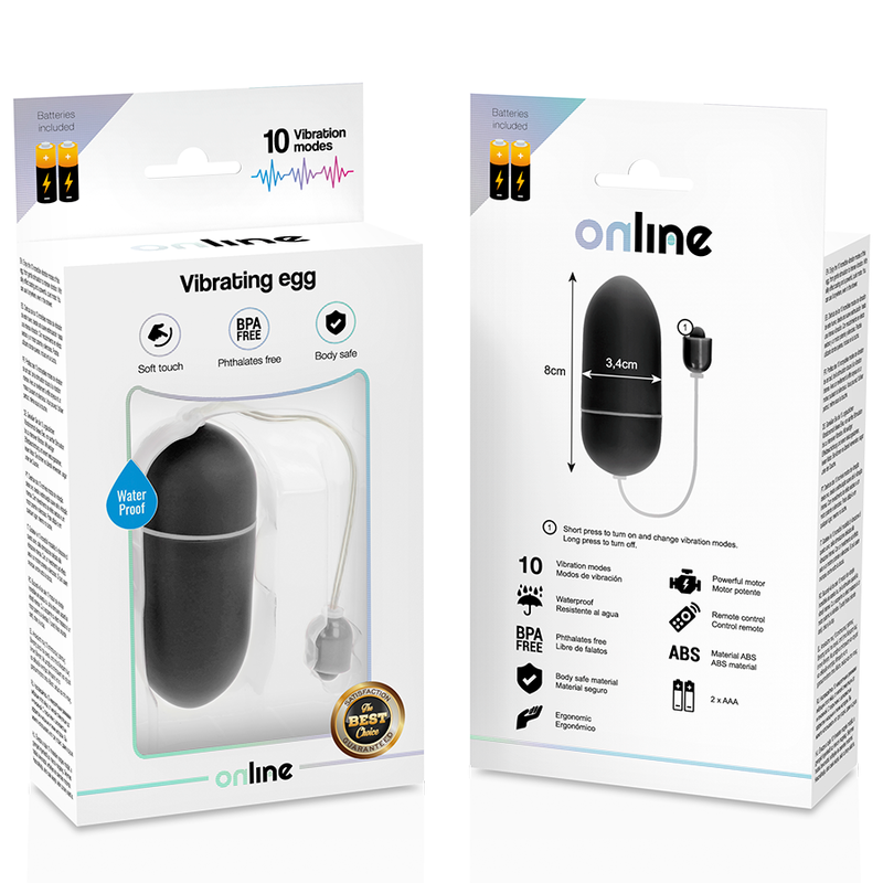 Uovo Vibrante 10 Modalità Online — Silicone, Impermeabile