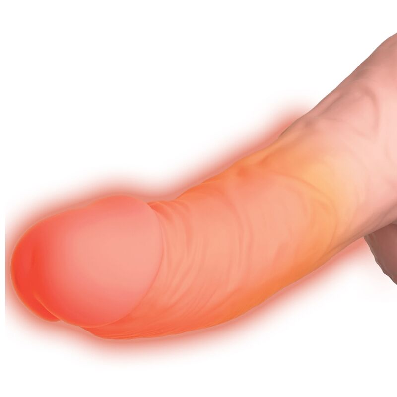 Dildo Realistico Vibrante con Spinta King Cock Plus — Pelle Chiara