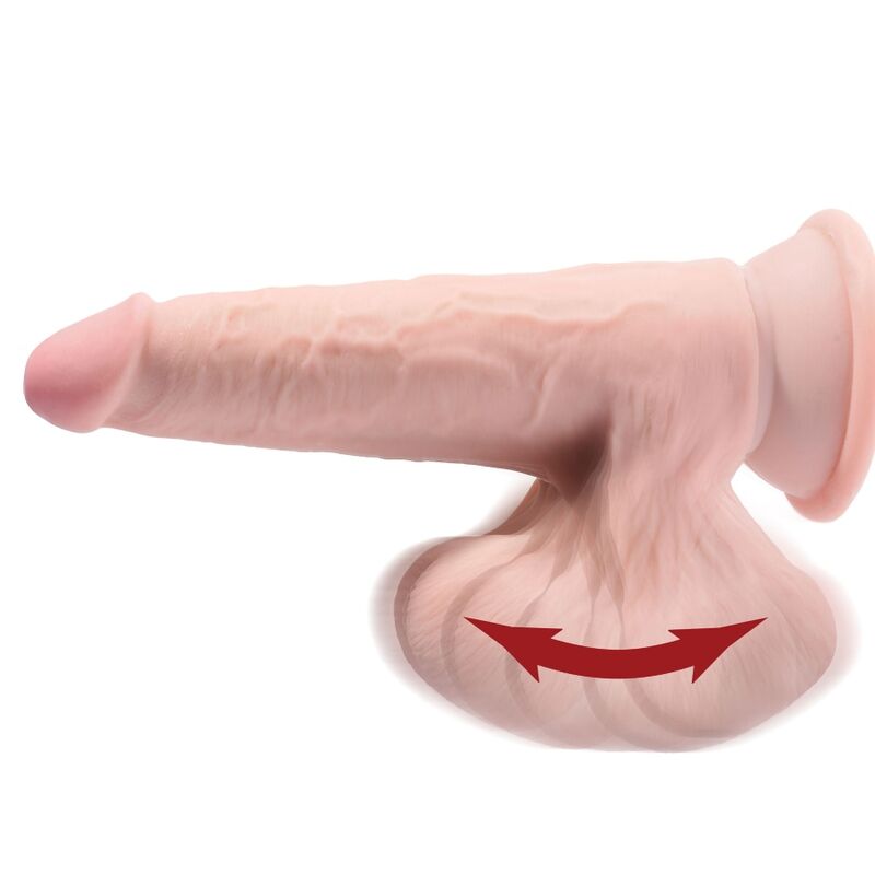 Dildo Realistico Oscillante King Cock Plus 3D — 24.5 cm
