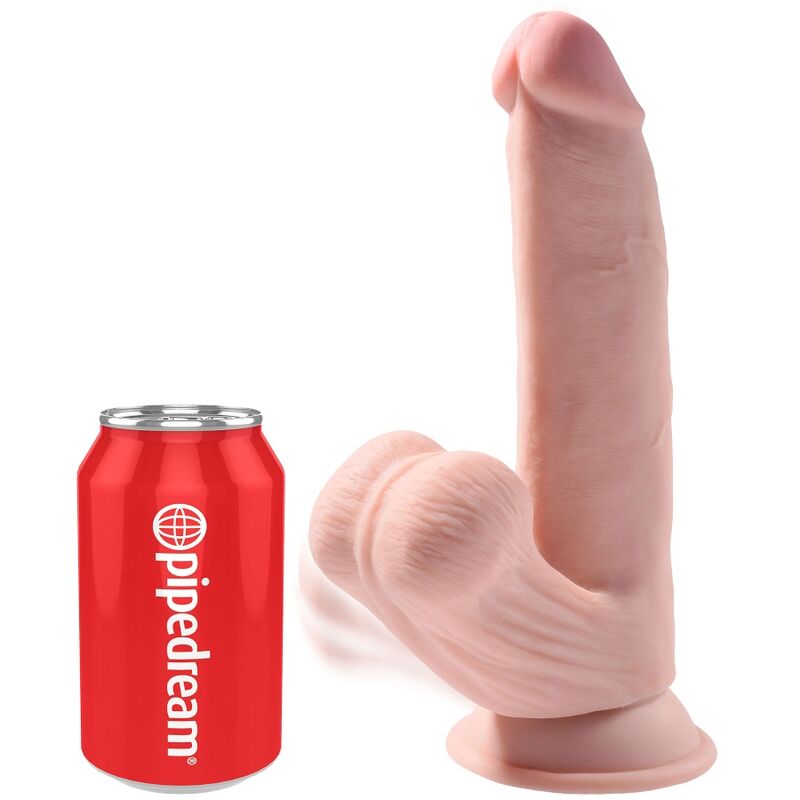 Dildo Realistico Oscillante King Cock Plus 3D — 24.5 cm