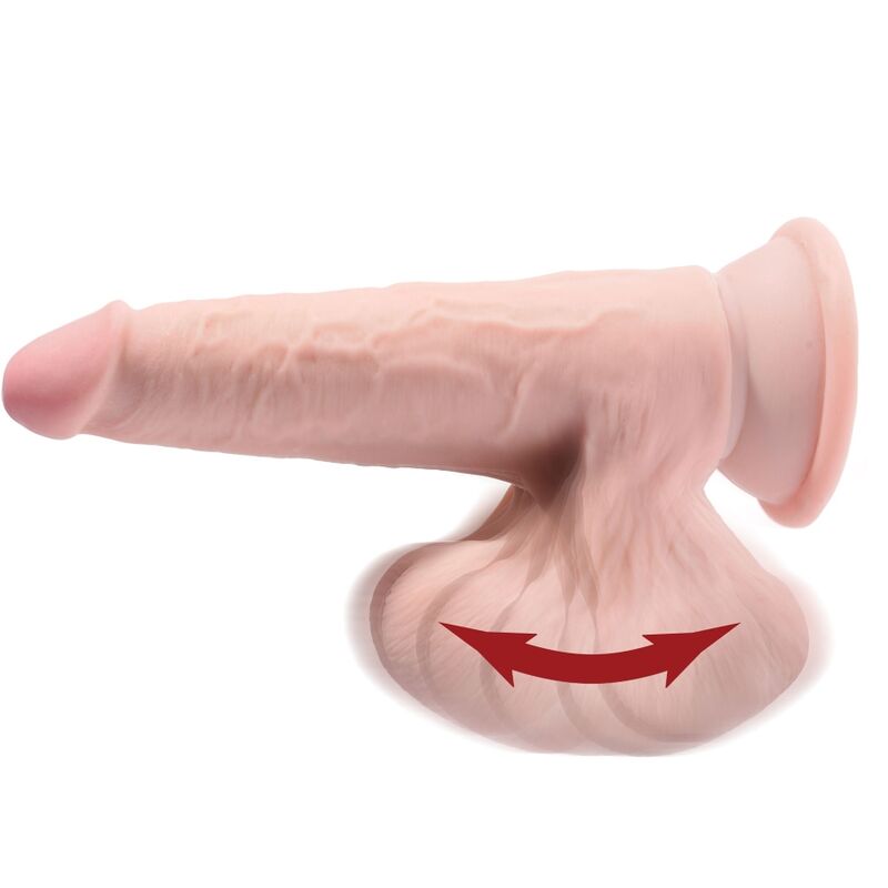 Dildo Realistico con Sfere Oscillanti King Cock Plus — 15,2 cm