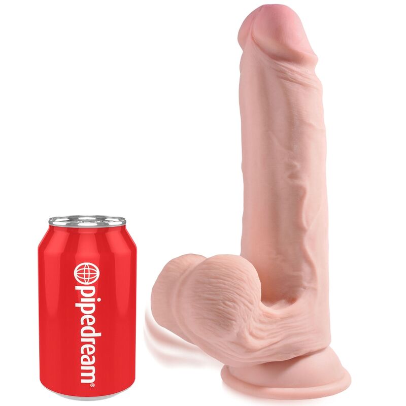 Dildo Realistico con Sfere Oscillanti King Cock Plus — 20 cm