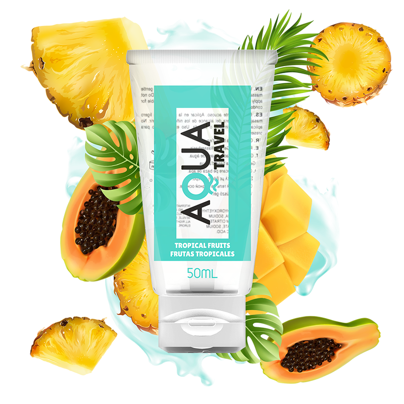 Lubrificante Intimo Base Acqua Aqua Travel — Frutti Tropicali, 50 ml