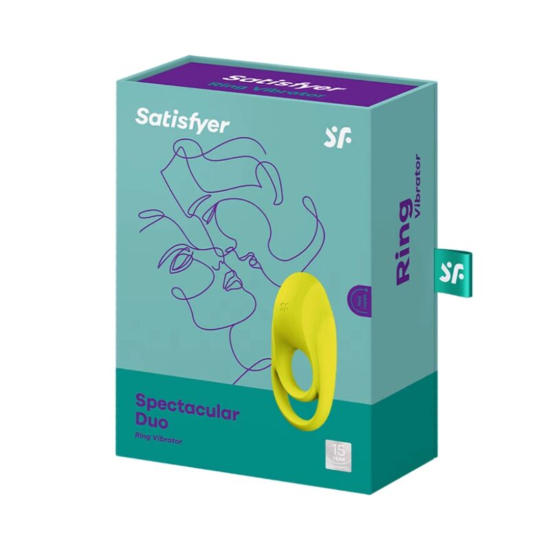 Anello Fallico Vibrante Satisfyer Spectacular Duo — Giallo