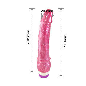 Dildo Realistico Vibrante Baile Linex — Gelatina, 23 cm