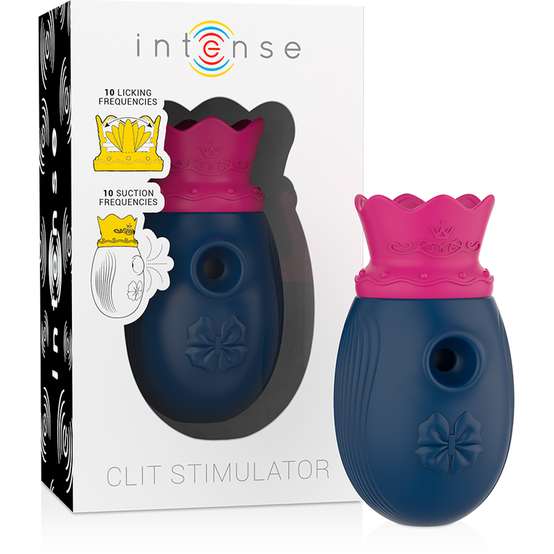 Succhia Clitoride con Leccatura Intense — 10 Modalità, Blu