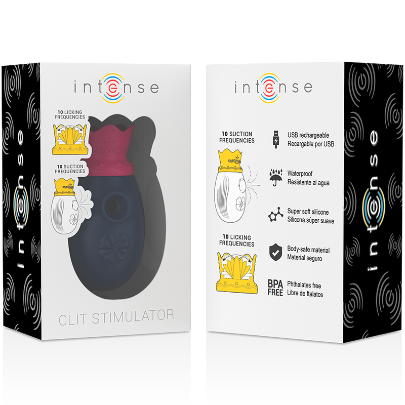 Succhia Clitoride con Leccatura Intense — 10 Modalità, Blu