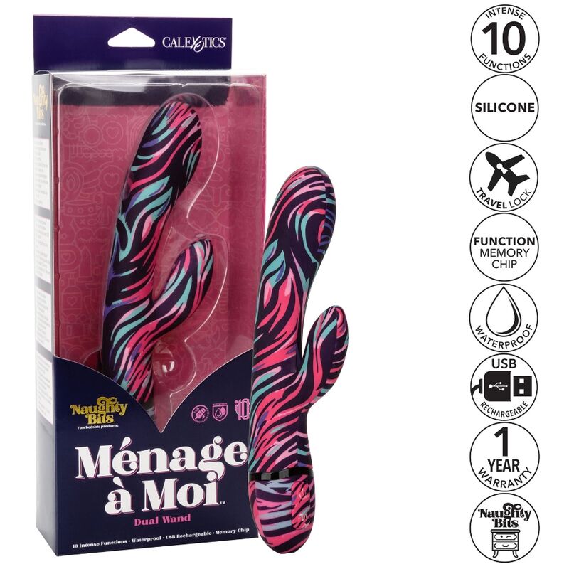 Vibratore Wand Doppio Stimolatore Calexotics Ménage à Moi