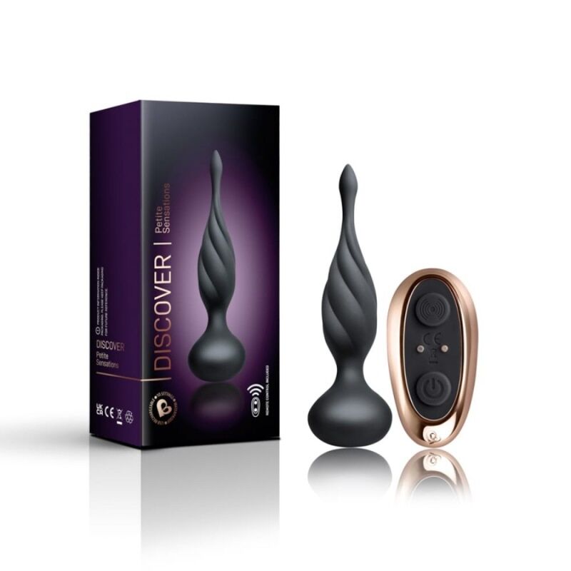 Plug Anale Vibrante Rocks-Off Discover — Nero
