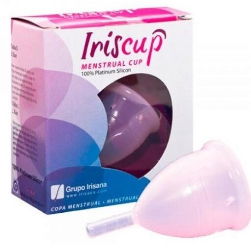 Coppetta Mestruale Iriscup — Taglia Small, Rosa + Sacchetto