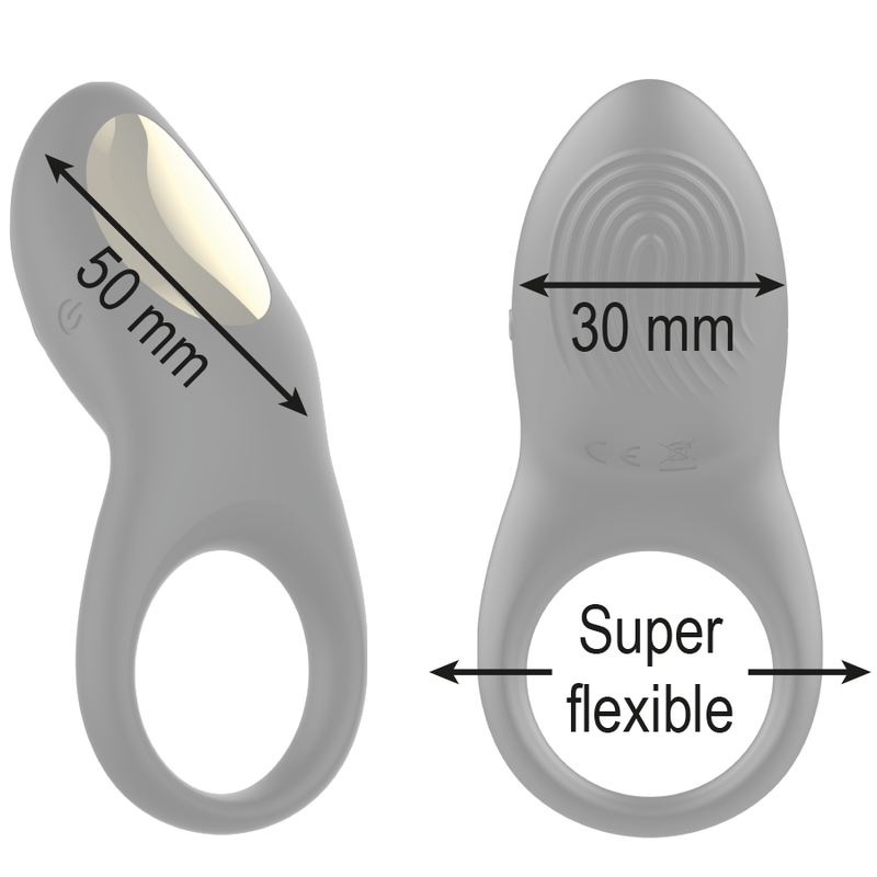 Anello Fallico Vibrante Ibiza Ring Full Contact — Telecomando