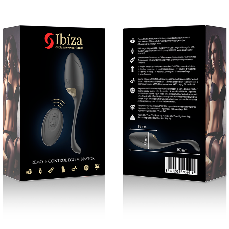 Uovo Vibrante con Telecomando Ibiza — Stimolazione Vaginale