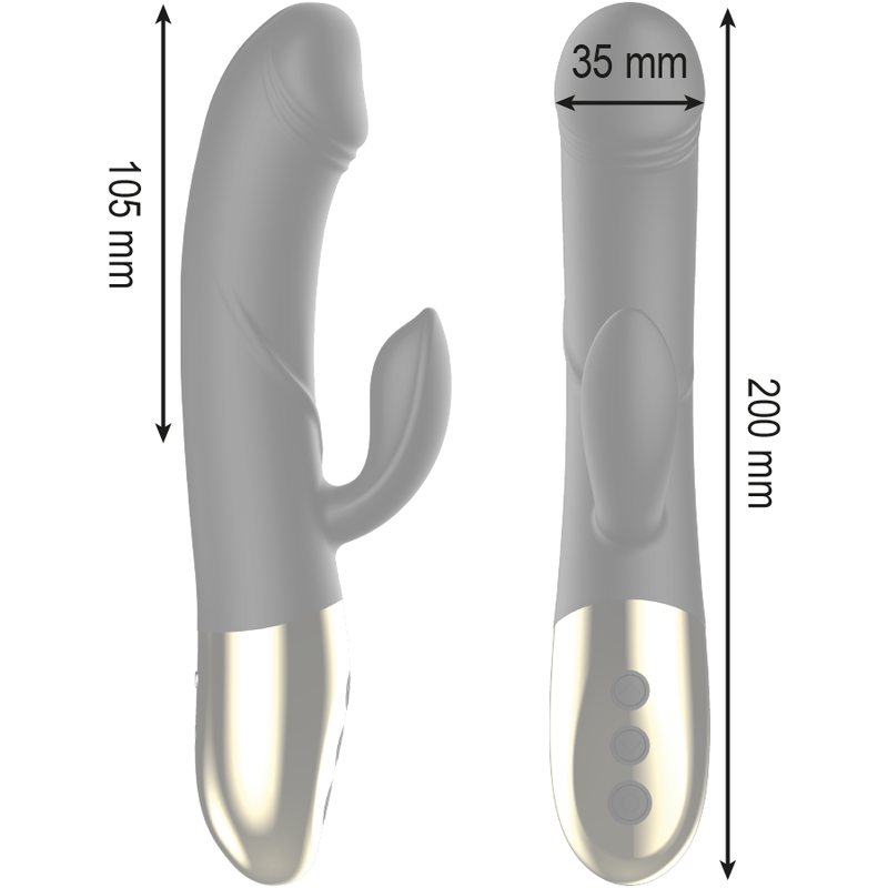 Vibratore Rabbit Riscaldante Ibiza — Silicone, Funzione Calore