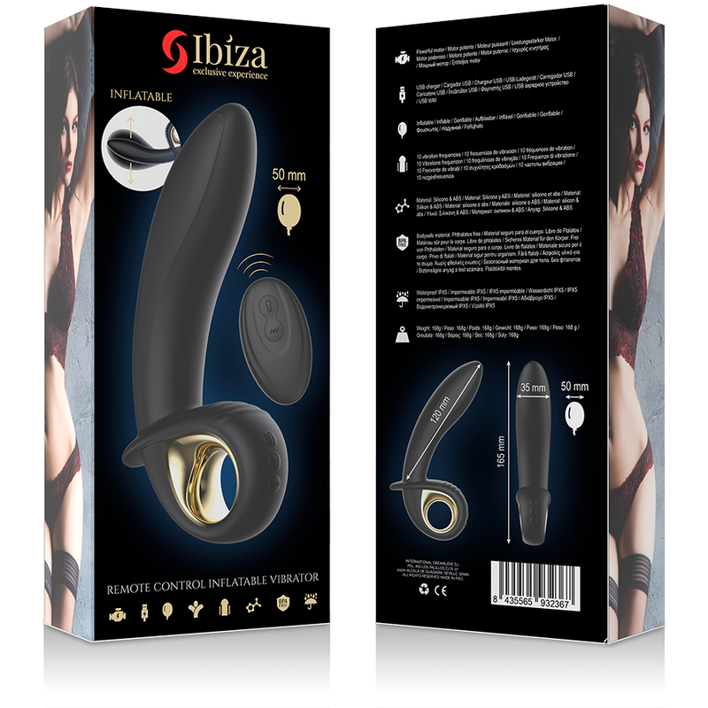 Vibratore Gonfiabile Punto G Ibiza — Telecomando, Silicone