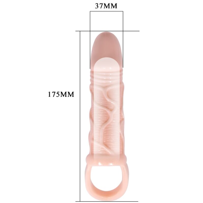 Guaina Fallica Estensore Baile — con Cinghia Testicoli, 13.5 cm