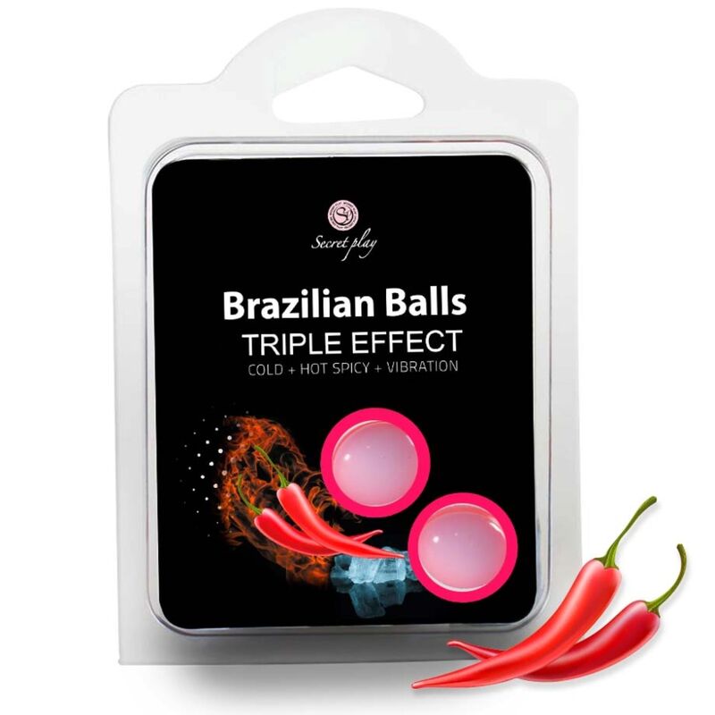 Set Palline Brasiliane Triplo Effetto Secretplay — 2 Pezzi