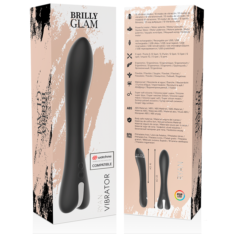 Vibratore Punto G Brilly Glam Ryan — Silicone, 10 Modalità