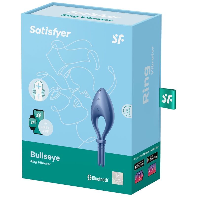 Anello Fallico Vibrante Satisfyer Bullseye Ring — App, Silicone