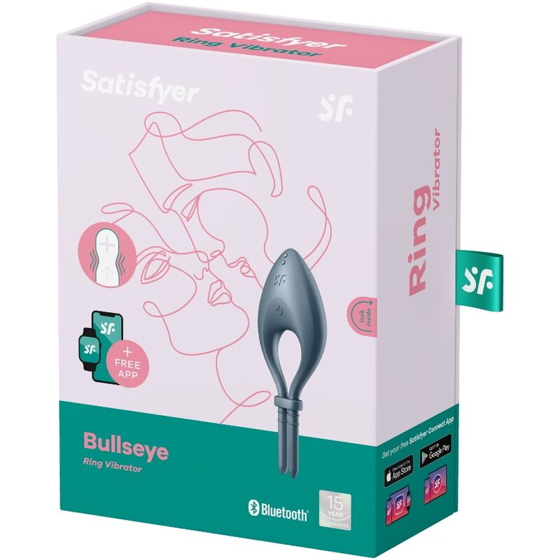 Anello Fallico Vibrante Satisfyer Bullseye Ring — App, Silicone