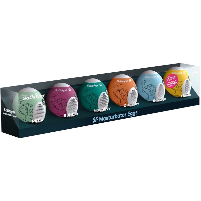 Masturbatore Maschile Set Uova Satisfyer Eggcited — 6 pz