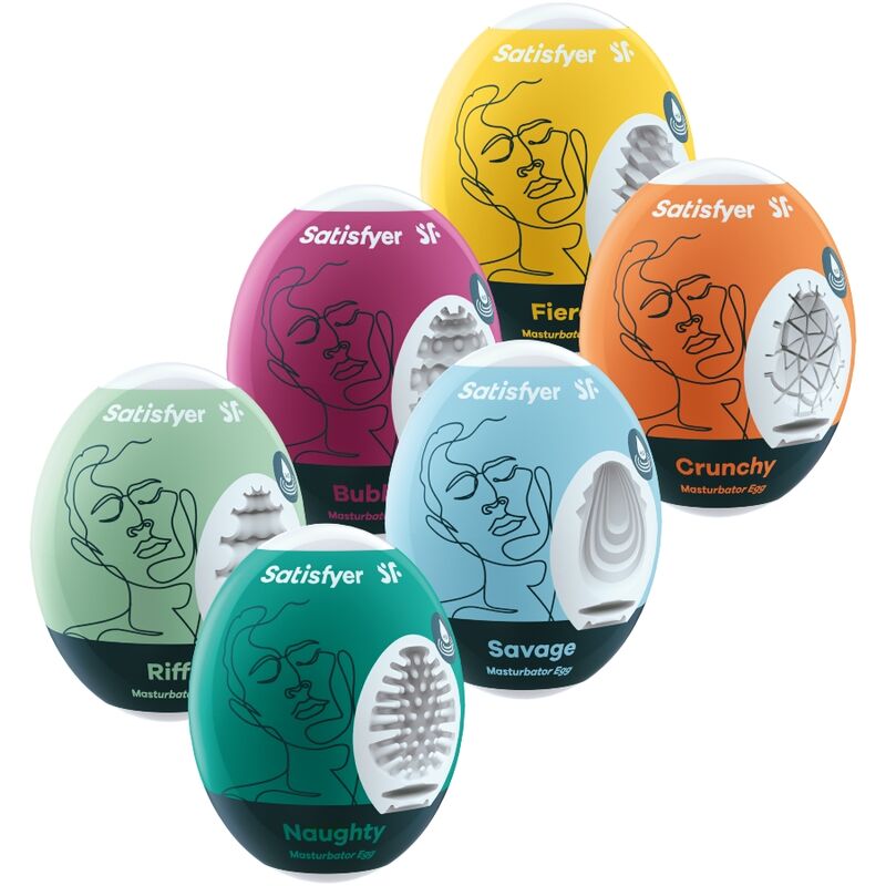 Masturbatore Maschile Set Uova Satisfyer Eggcited — 6 pz