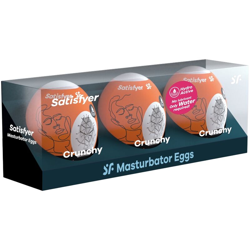 Masturbatore Maschile Uova Satisfyer Eggcited — 3 Pezzi