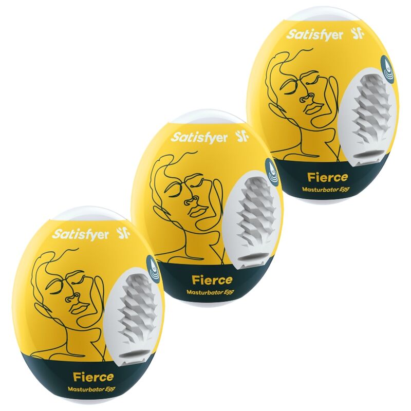 Uovo Masturbatore Satisfyer Eggcited Fierce — Set 3 Pezzi