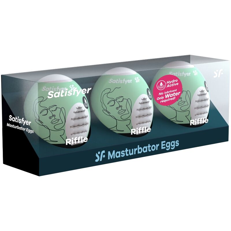Uova Masturbatori Hydro-Active Satisfyer Eggcited Riffle — 3 pz