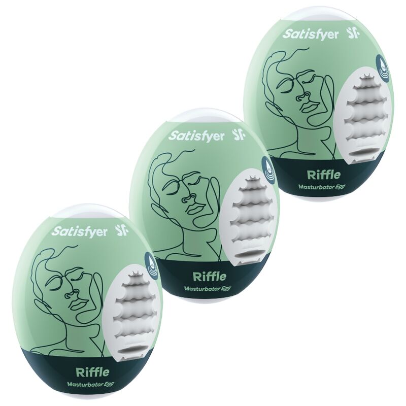 Uova Masturbatori Hydro-Active Satisfyer Eggcited Riffle — 3 pz