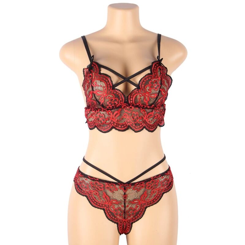 Lingerie Sexy Due Pezzi in Pizzo Subblime — Taglia M