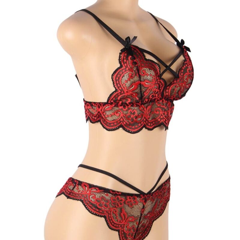 Lingerie Sexy Due Pezzi in Pizzo Subblime — Taglia M