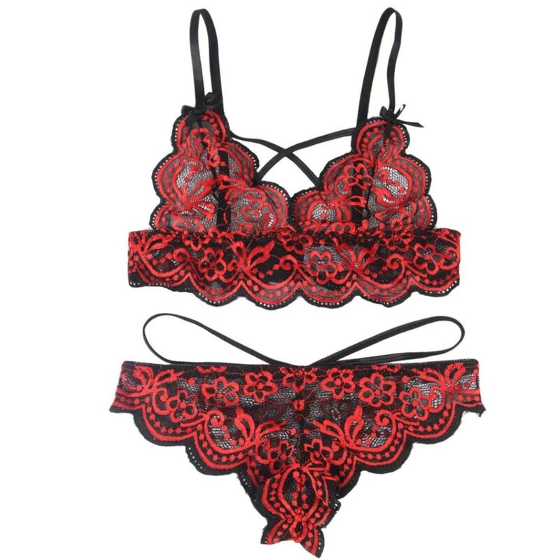 Lingerie Sexy Due Pezzi in Pizzo Subblime — Taglia M