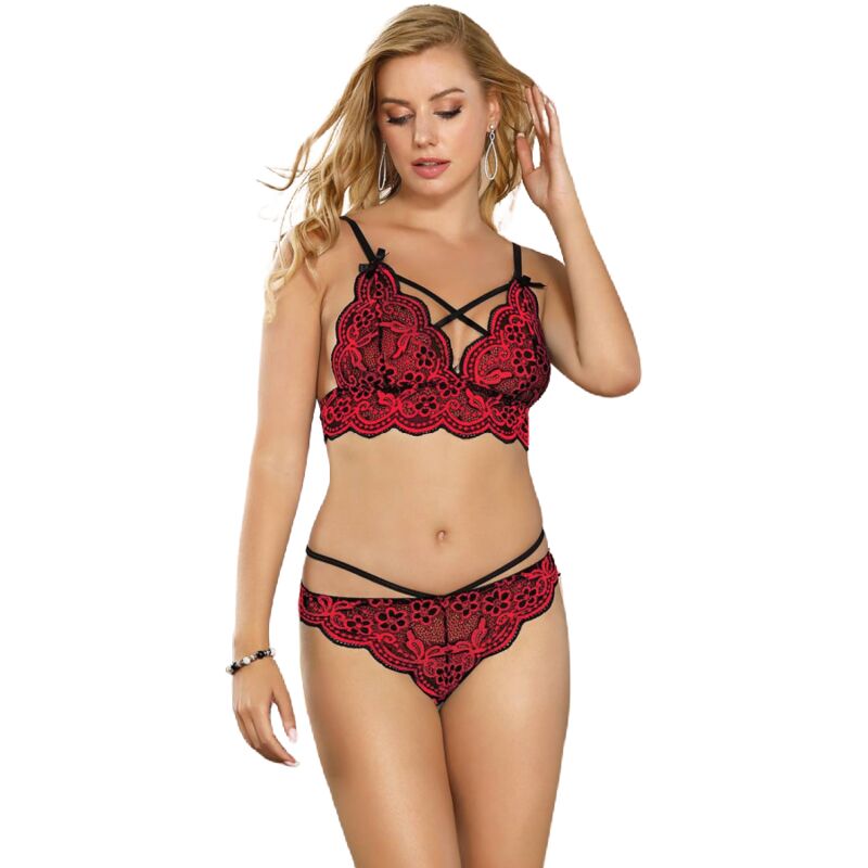 Lingerie Sexy Due Pezzi in Pizzo Subblime — Taglia M