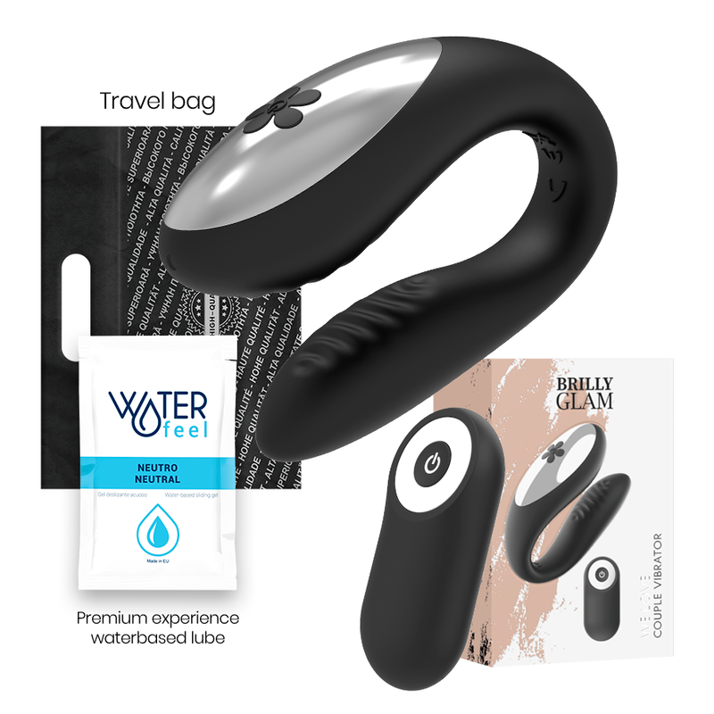Vibratore Coppia con Telecomando Brilly Glam We Love — USB