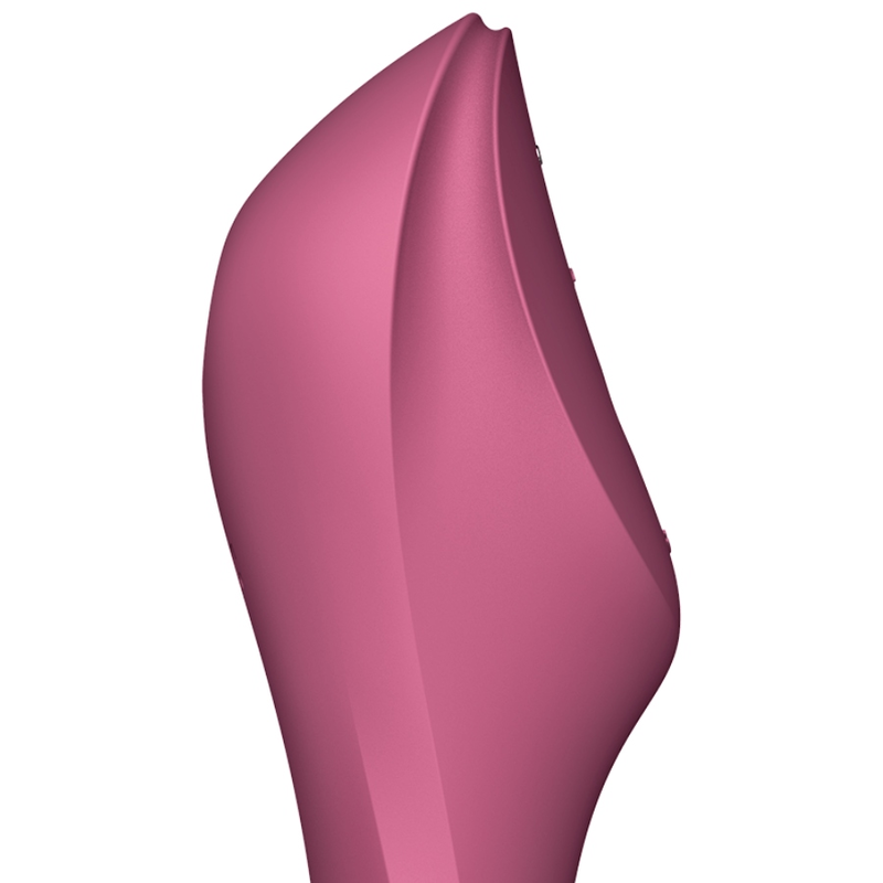 Vibratore Rabbit Air Pulse Satisfyer Curvy Trinity 3 — Rosso