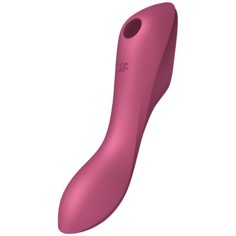Vibratore Rabbit Air Pulse Satisfyer Curvy Trinity 3 — Rosso