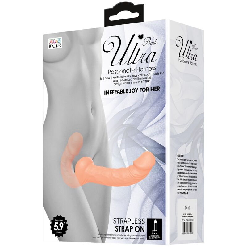 Imbracatura Strapless Doppia Penetrazione Baile — Dildo Flessibile