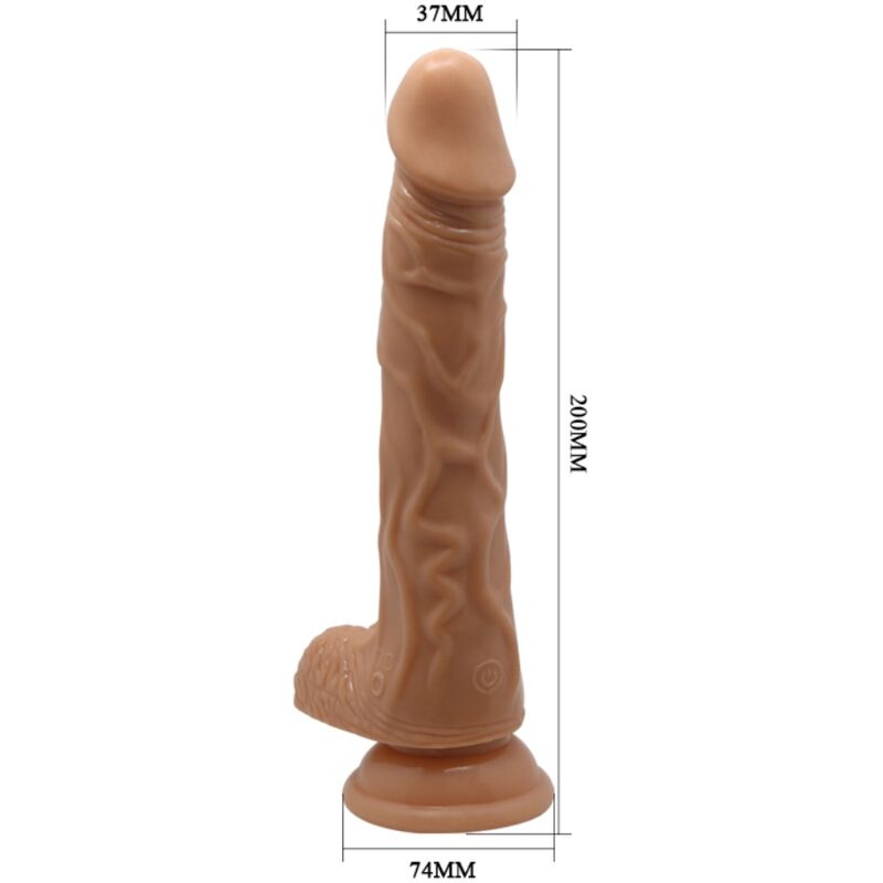Dildo Realistico Vibrante e Rotante Baile Bodach — 20 cm