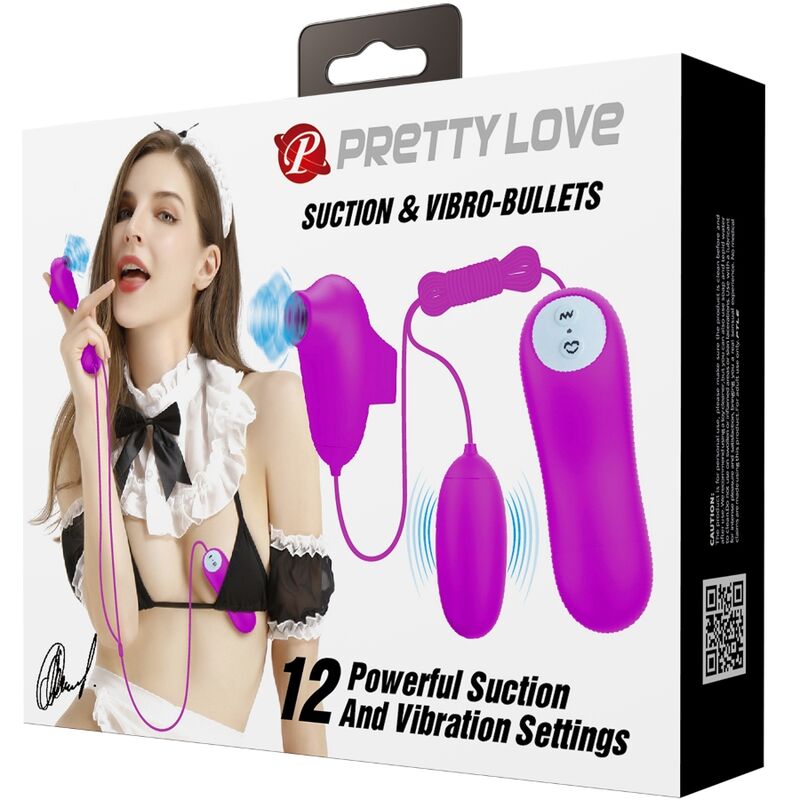 Succhia Clitoride Vibrante Pretty Love — 12 Funzioni