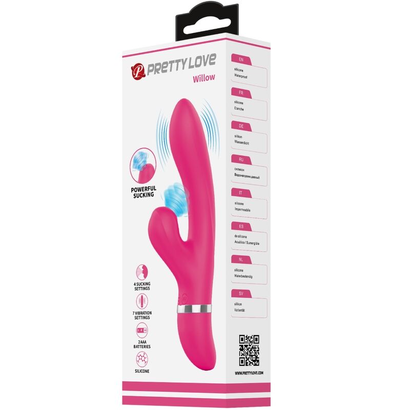 Vibratore Rabbit Succhia Clitoride Pretty Love Willow