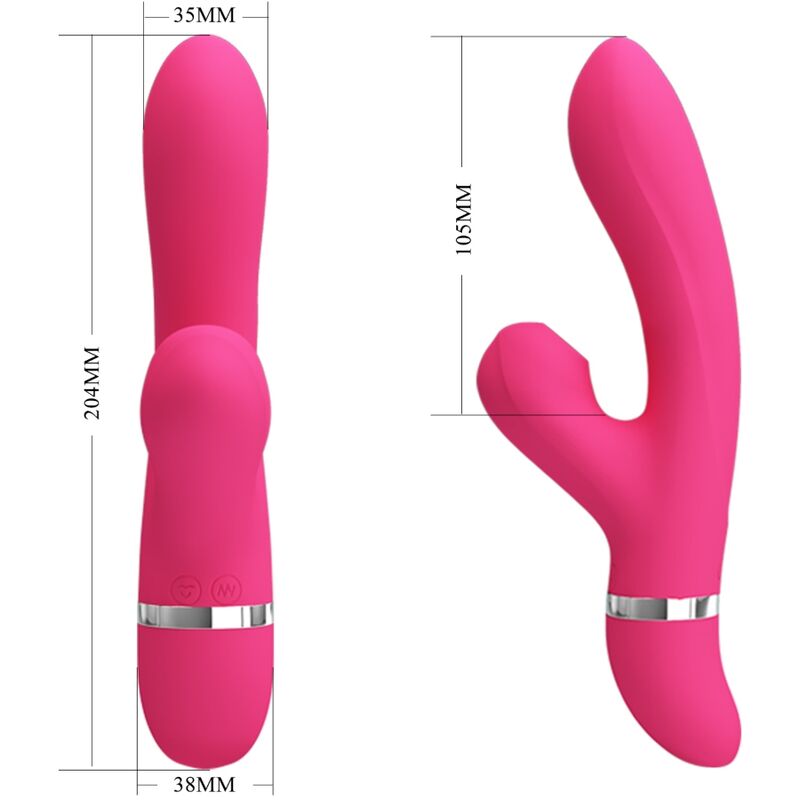 Vibratore Rabbit Succhia Clitoride Pretty Love Willow