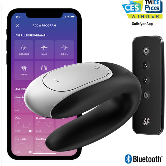 Vibratore Coppia a U Satisfyer Double Fun — App, 2 Motori