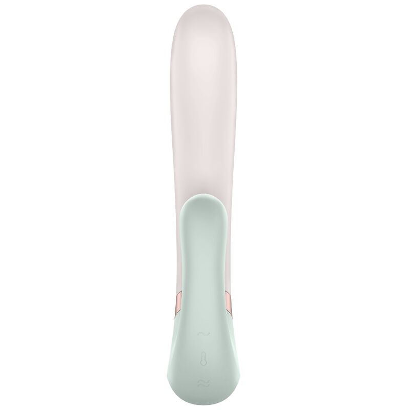 Vibratore Rabbit Riscaldante Satisfyer Heat Wave — App, Bianco