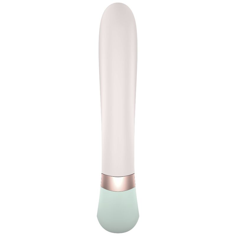Vibratore Rabbit Riscaldante Satisfyer Heat Wave — App, Bianco