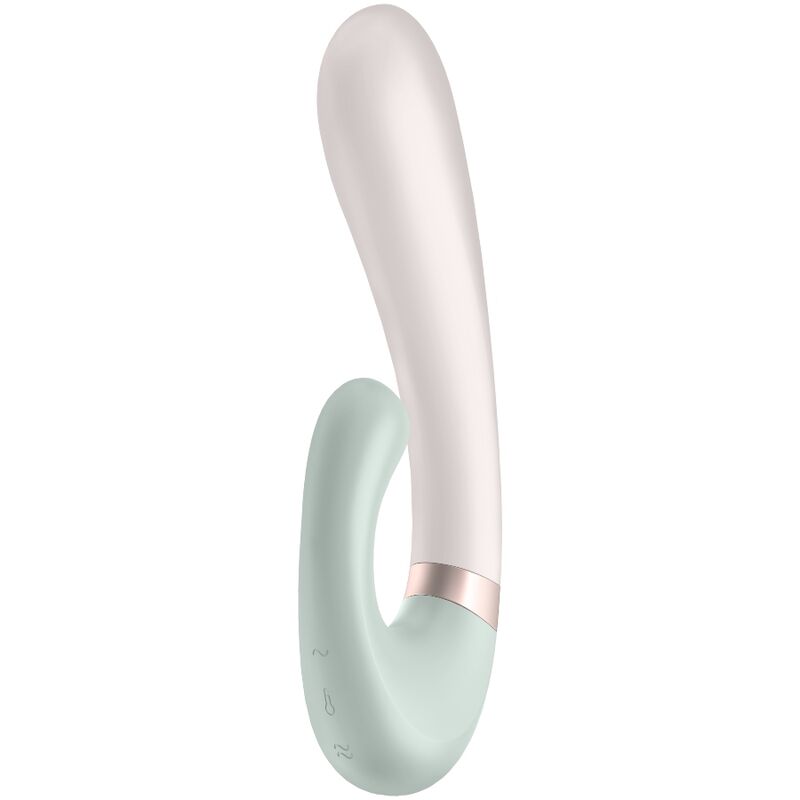 Vibratore Rabbit Riscaldante Satisfyer Heat Wave — App, Bianco