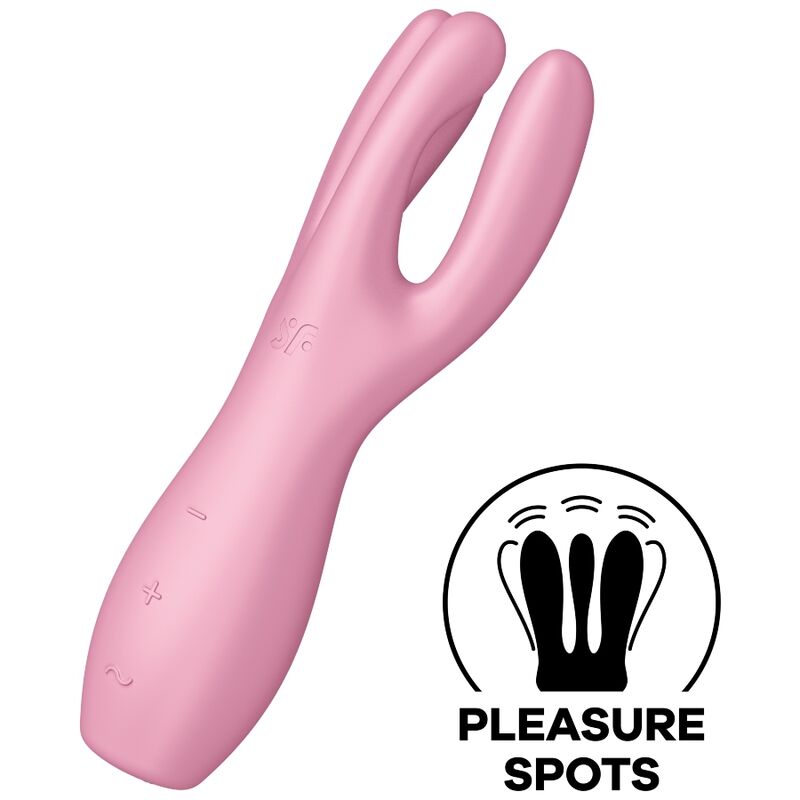 Vibratore Clitoride Satisfyer Threesome 3 — 3 Motori, Rosa